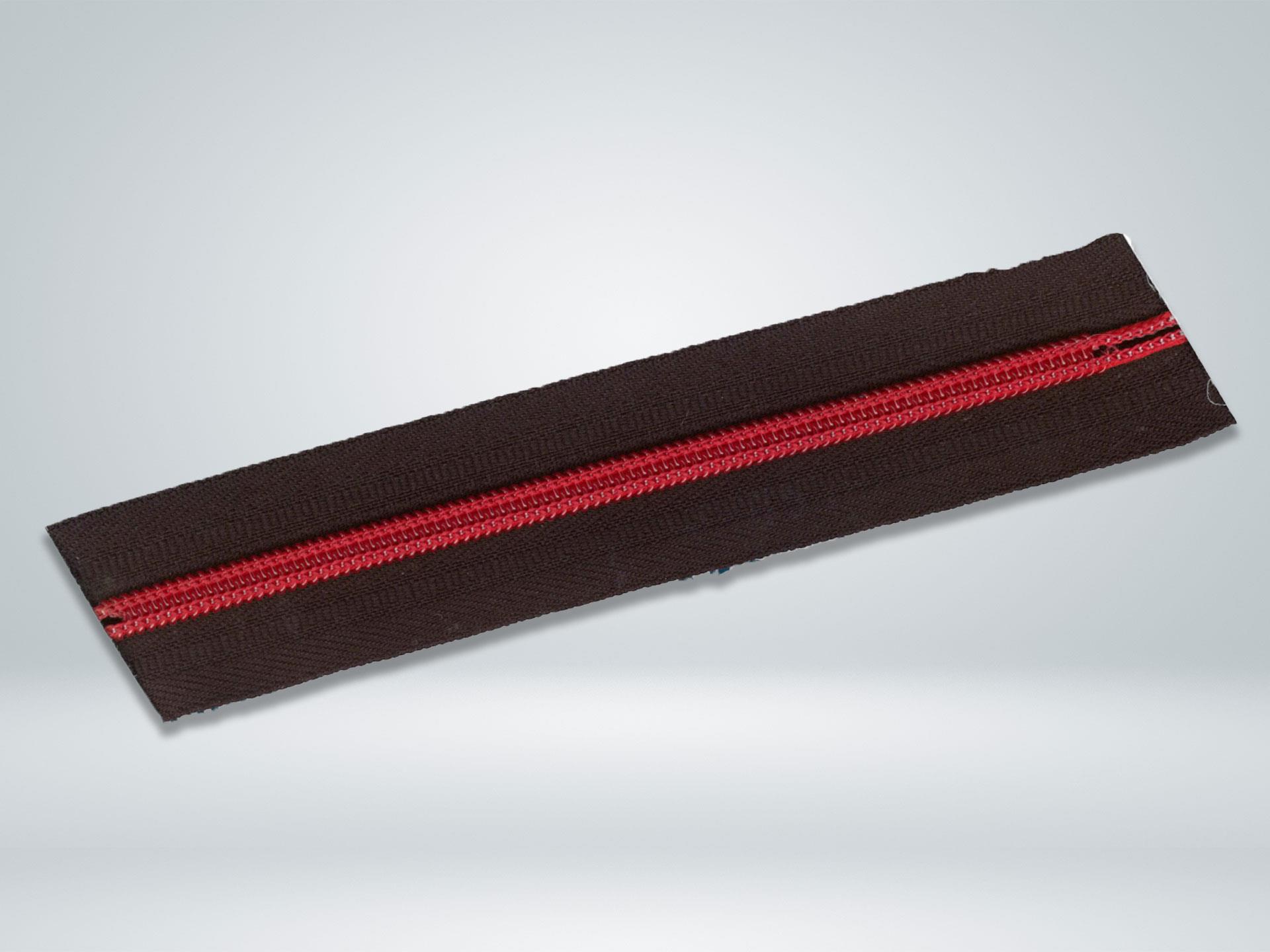 Custom Stitched Brown Zipper